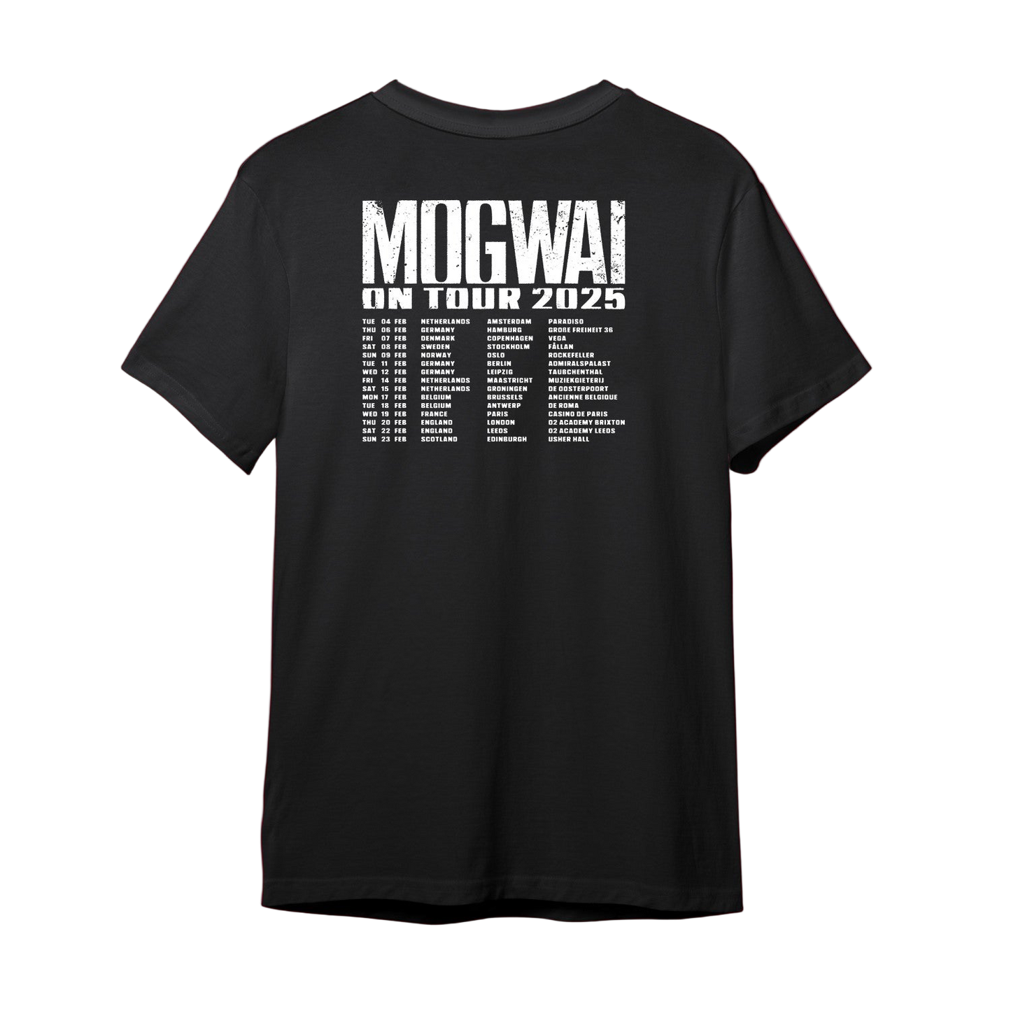 The Bad Fire | Black Logo Feb 2025 EU/UK Tour T-shirt
